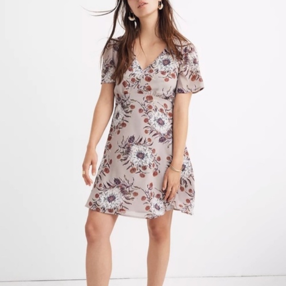 Madewell Lilac Flowy Dress Size 8